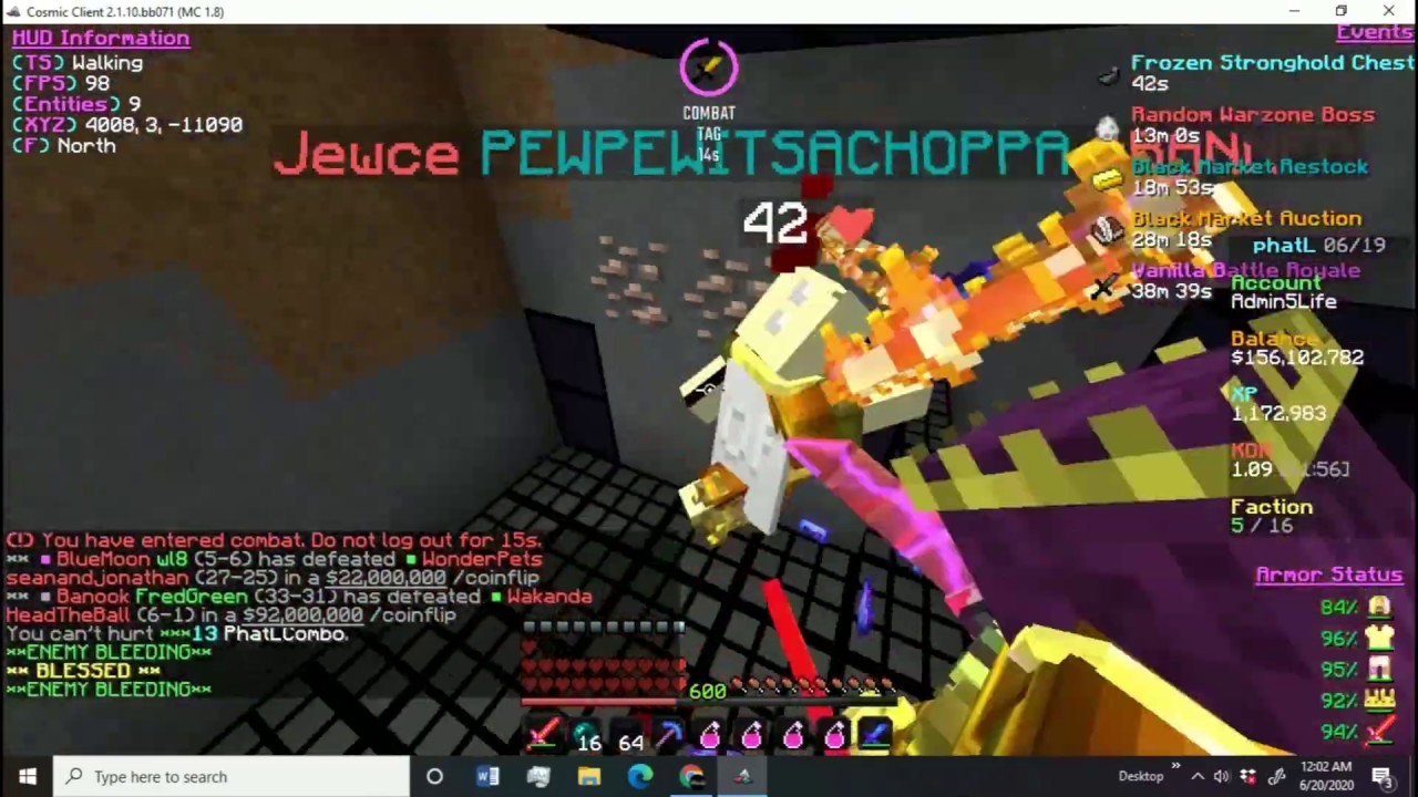 Cosmicpvp dungeonplanet kill montage (GIVE FEEDBACK)