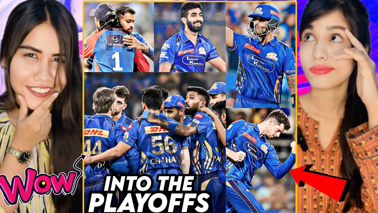 SKY Powerful Batting  💥 | MI Qualify for Playoffs 🔵 | MI vs DC Reaction | Pandya Leadership | Ashmah