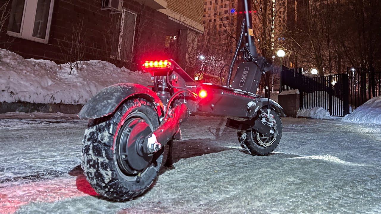 ULTRON X2 escooter night winter ride! DJI ACTION 2 night test!!!