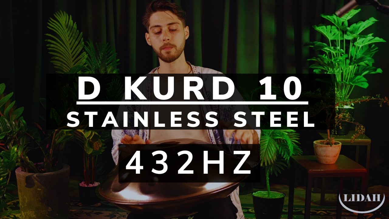 LIDAH® D Kurd 10 - 432Hz - Stainless Steel Handpan - Dany Rud