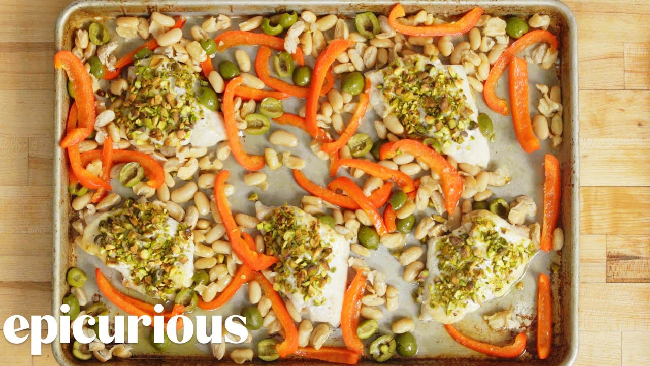 How to Cook Pistachio-Crusted Sea Bass | Epicurious