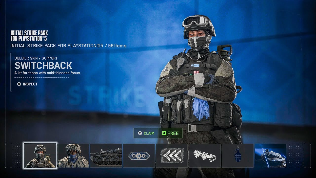 BF6 &ndash; Free Initial Strike Pack for PS5 | Unlock Ashfall & Switchback Skins (No Purchase Needed!)