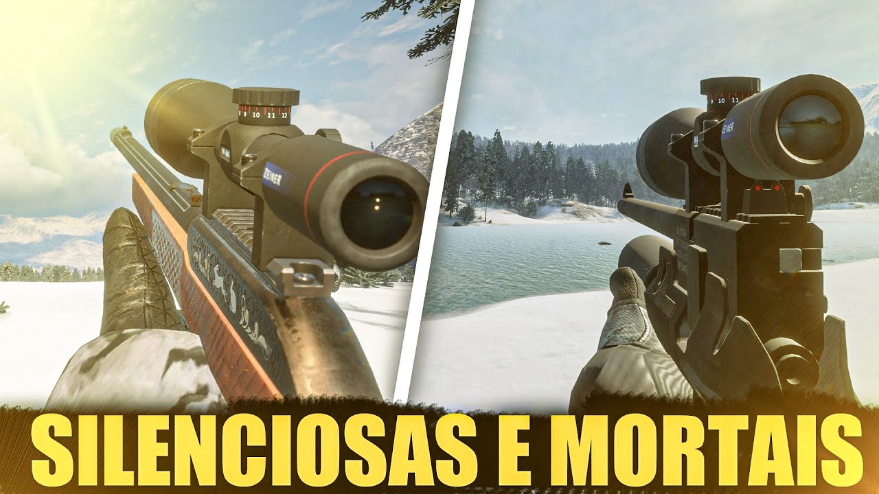 Se voce caçar com essas armas NENHUM ANIMAL vai notar a sua presença