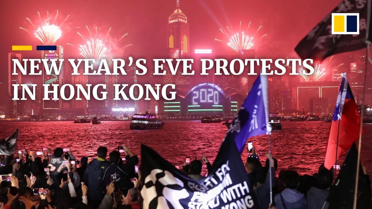 New Year’s Eve protests in Hong Kong