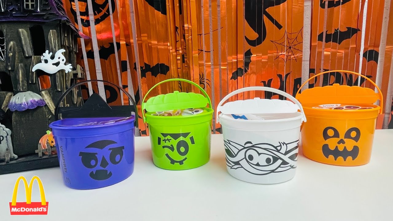 Хэппи Мил от McDonald’s BOO Buckets! 👻🎃Все 4! Октябрь 2023! В сравнении с прошлым годом! #boobuckets