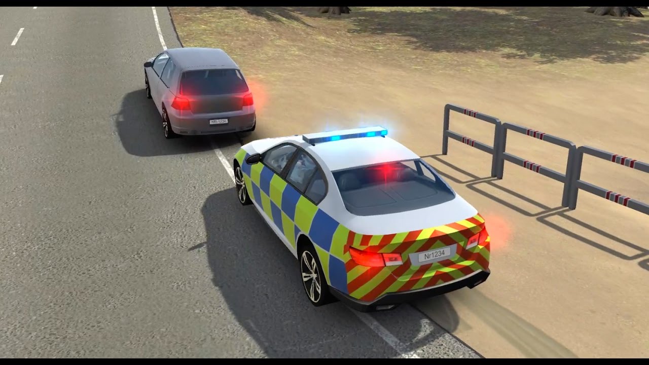 AI Car Siren Reaction & Speed Control Test