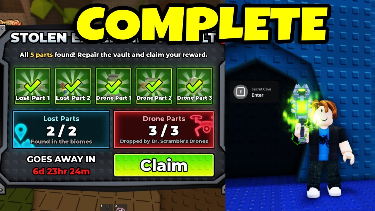 How to COMPLETE Parts on Steal An Egg Roblox