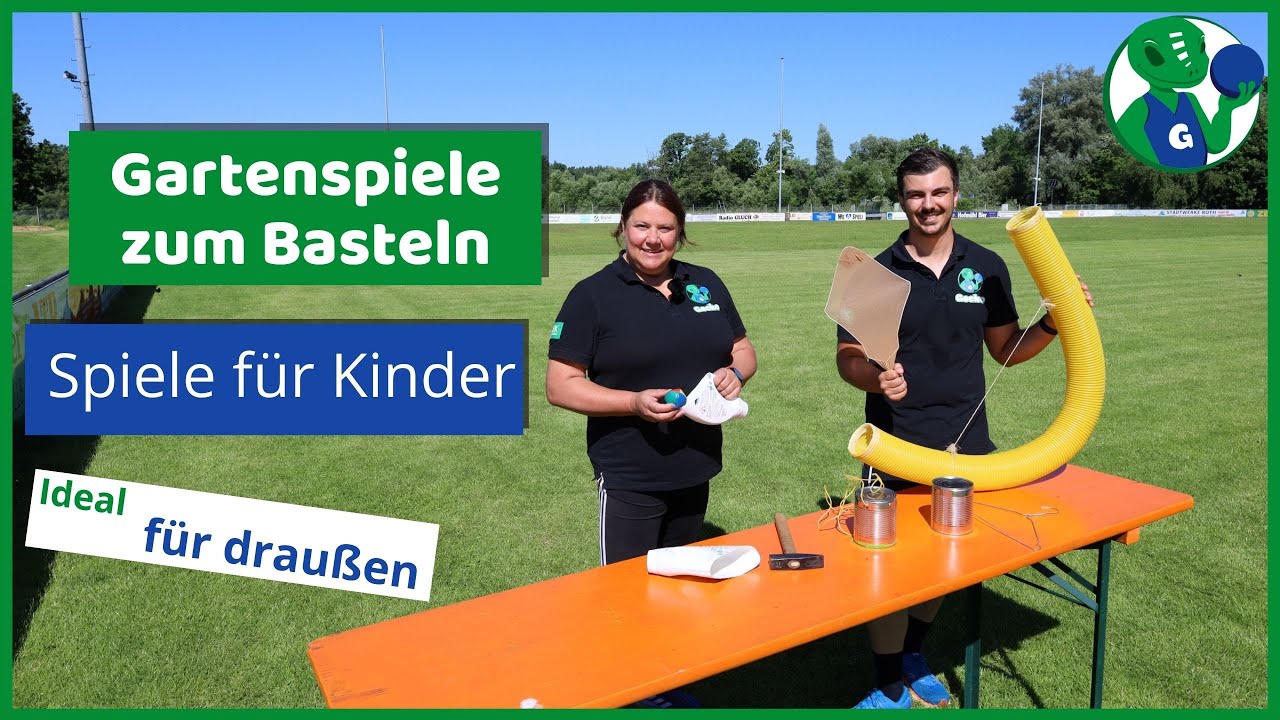 Sport und Spiele für Kinder - Gartenspiele zum Basteln