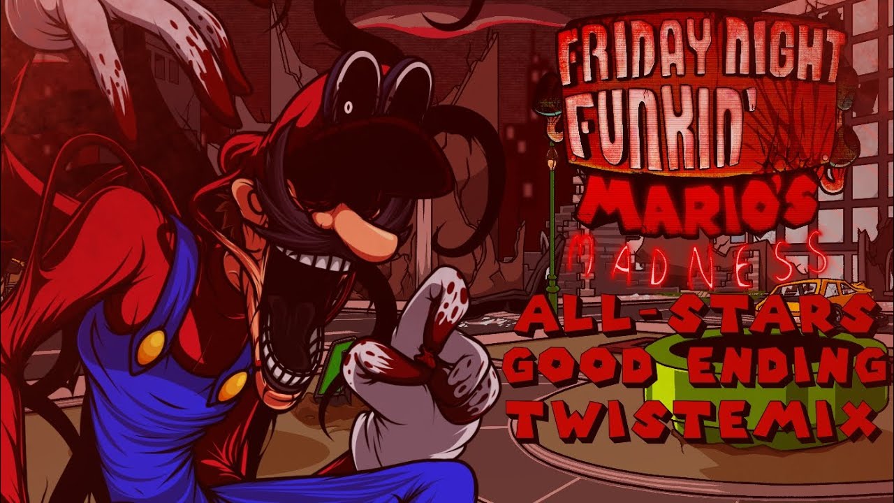 All-Stars Good Ending Twistemix - FNF Mario's Madness V2 UST