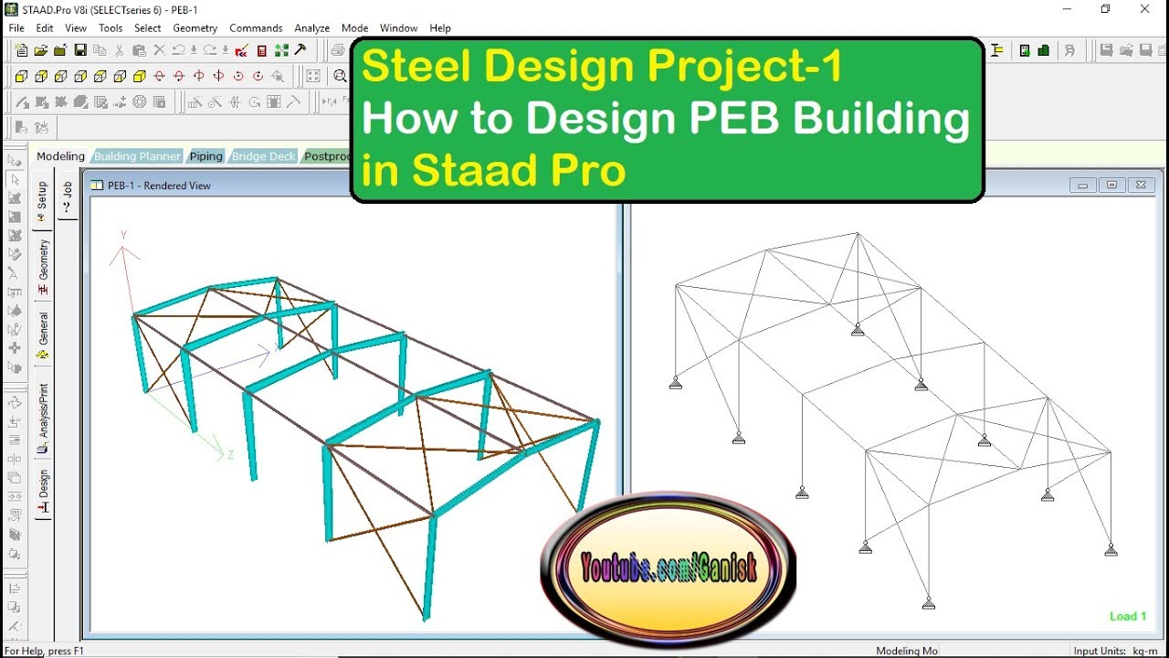 Steel Design Project 1 How to Design PEB Building in Staad Pro