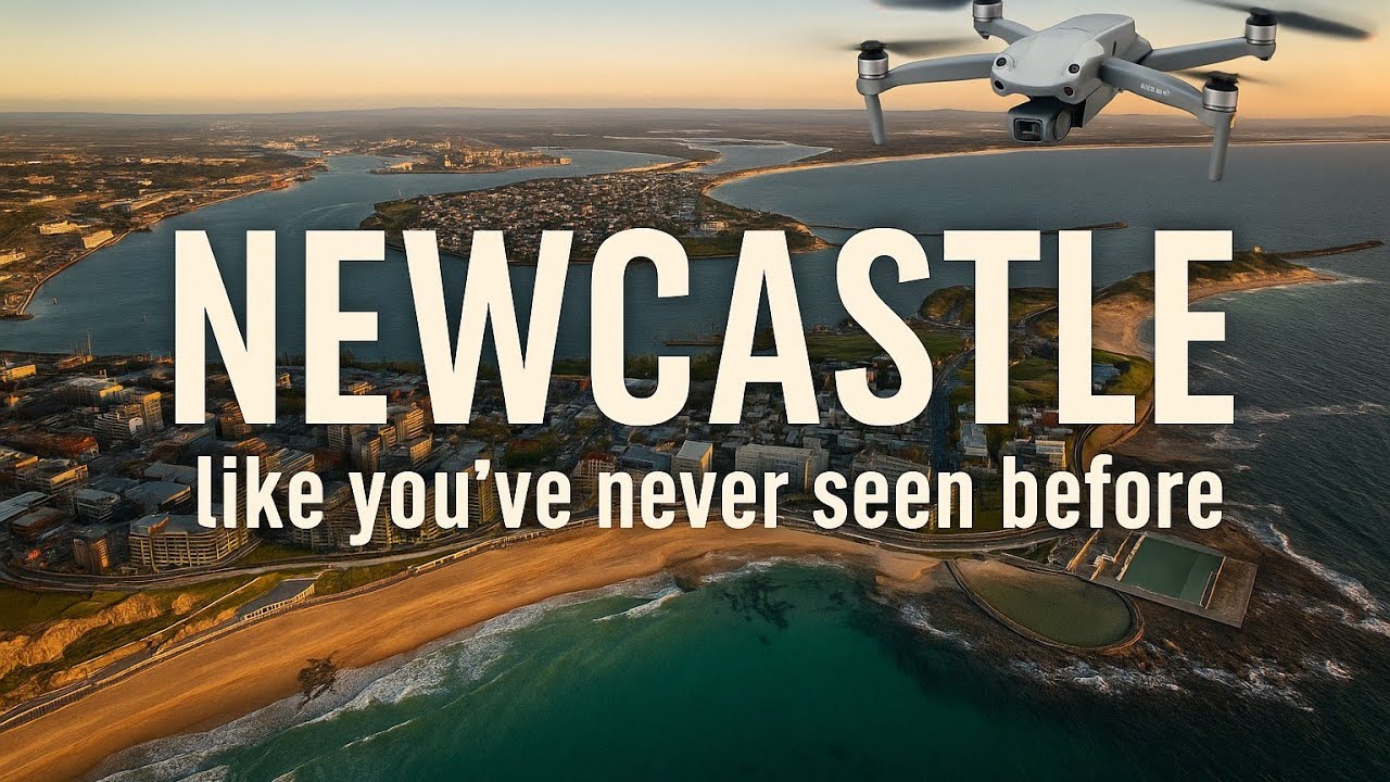 Newcastle, Australia &ndash; A Cinematic Drone Journey, Beaches, Coastlines & Landmarks. 4K.