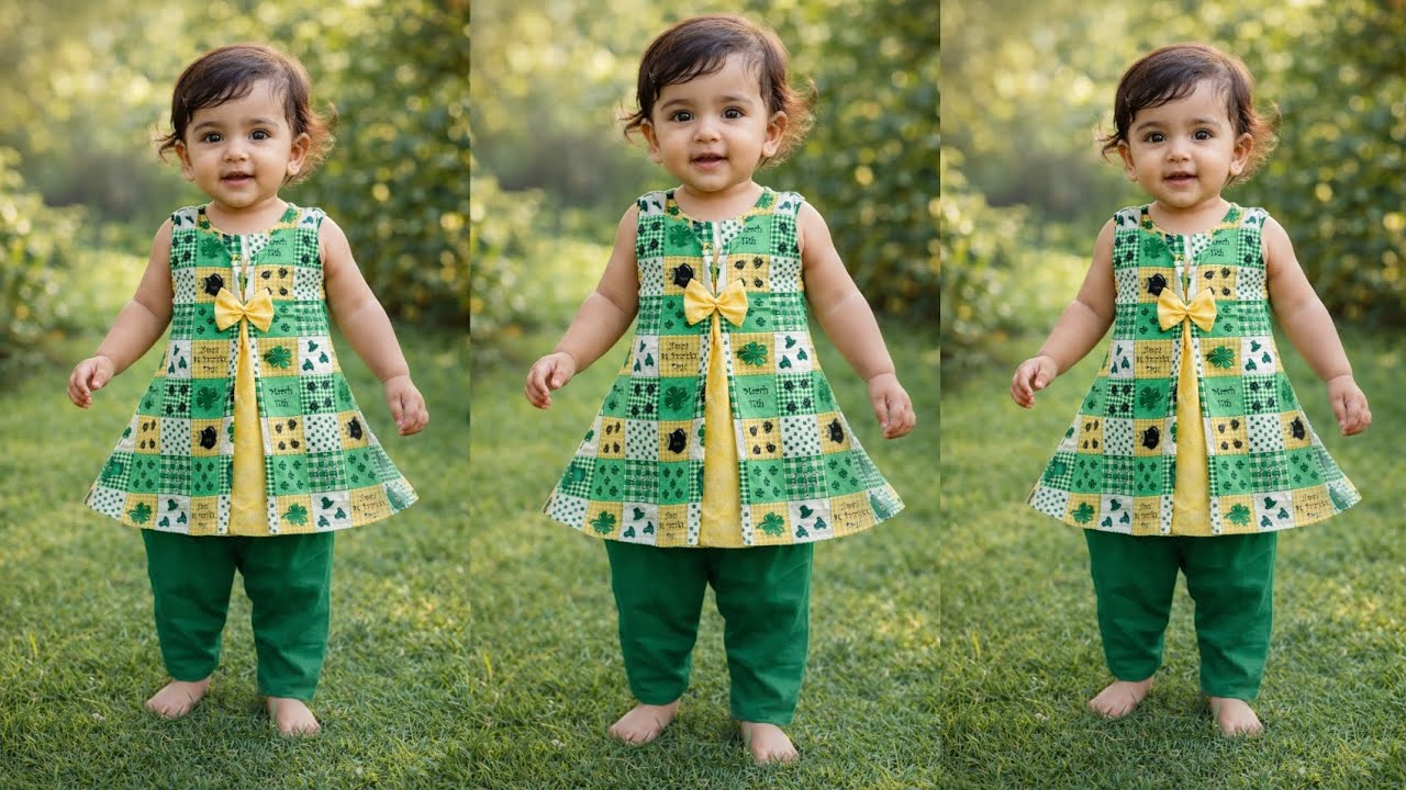Baby Girl Summer Dress Cutting & Stitching | 1–2 Year Baby Frock Tutorial | Easy Baby Dress