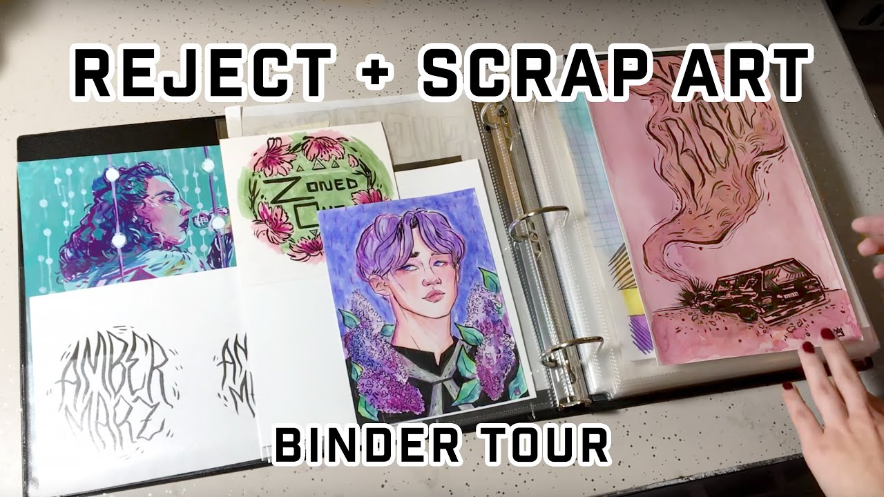scrap art binder tour