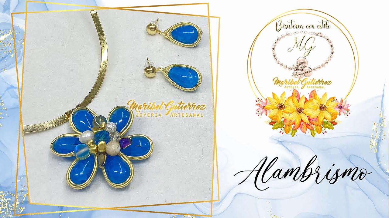 DIJE DE FLOR EN ALAMBRISMO  | Dije en Alambrismo