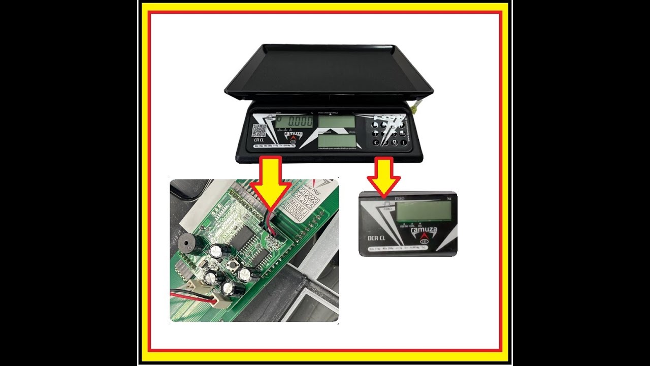 Calibrando Balança digital Ramuza CR CL 30 placa nova