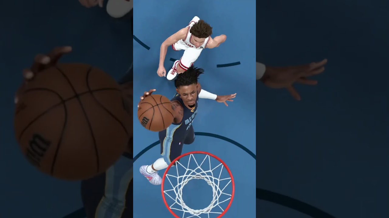 Джей Морант на видео с эффектным броском!!! #nba2k26 #nba2k23 #basketball #jamorant #nba