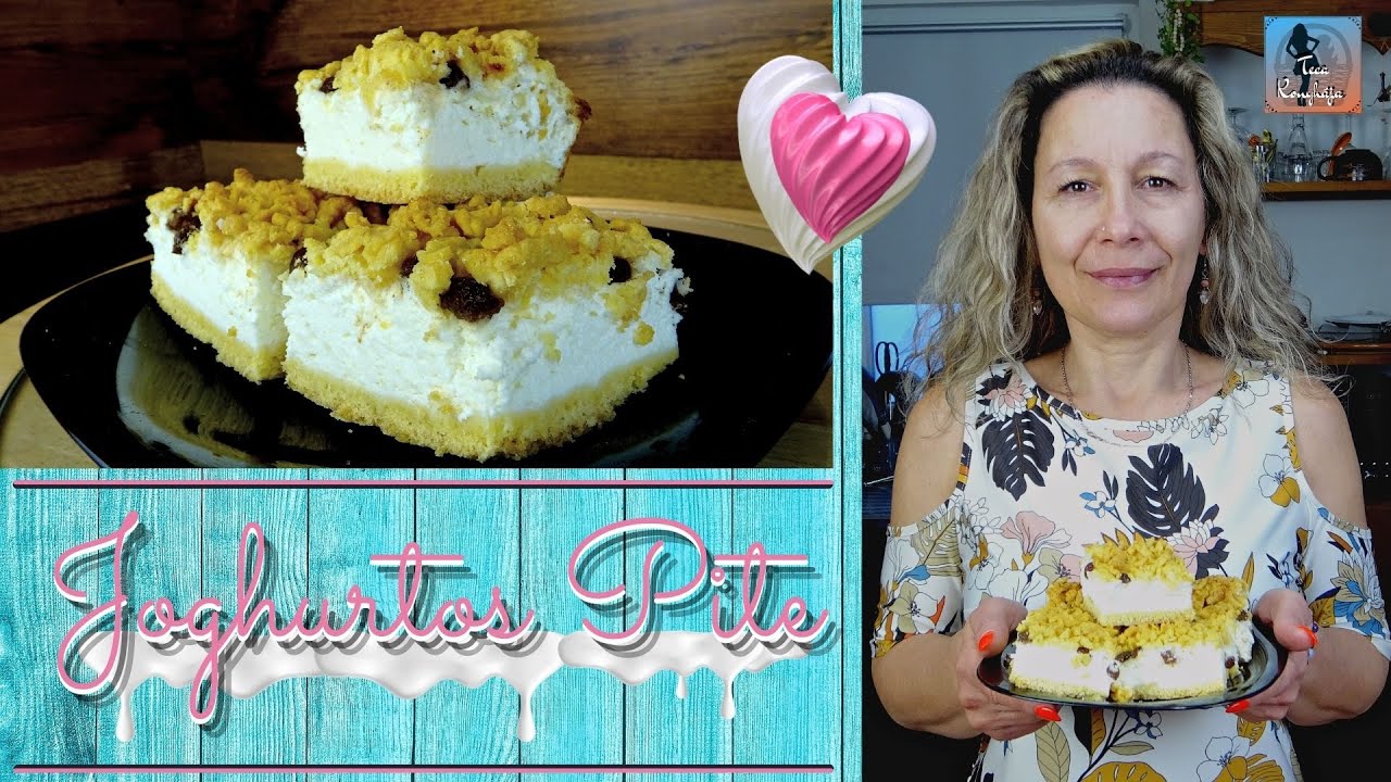 Könnyű, omlós joghurtos pite recept | Szénhidrát csökkentett süti | Teca Konyhája