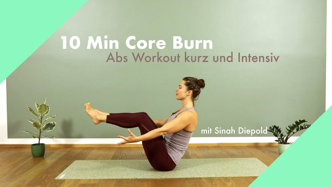 10Min Core Burn | ABs Workout kurz, intensiv und ohne Equipment