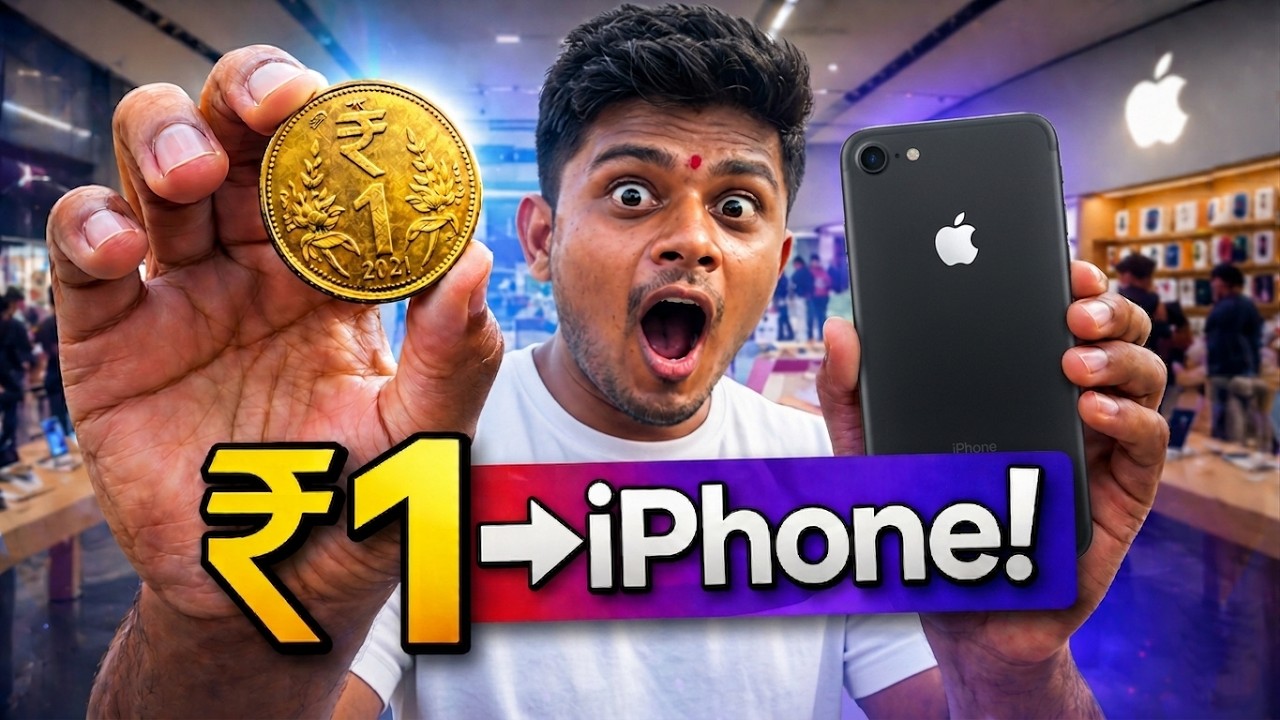 Turning ₹1 Into an iPhone in 123 Hours! 😱