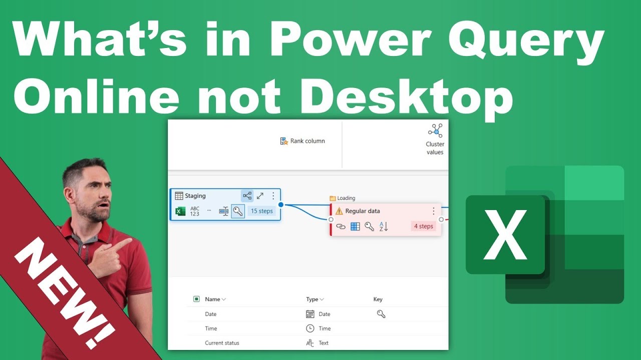 What's in Power Query Online, but not desktop