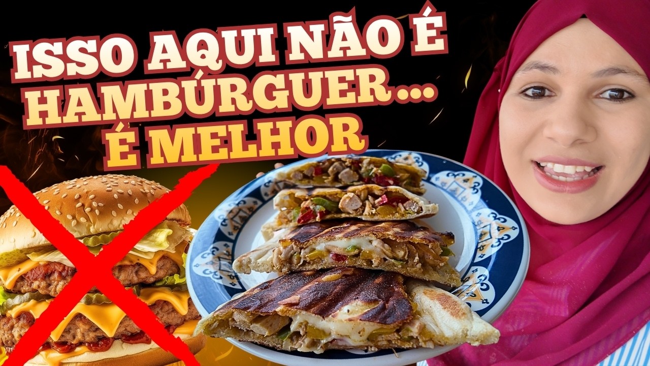 Sanduíche Árabe Crocante de Carne ou Frango