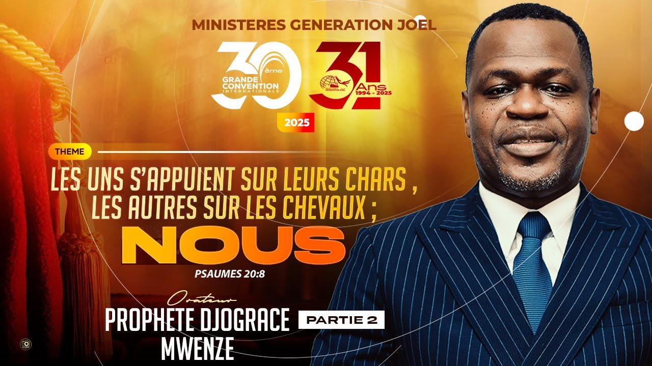 Première intervention du Prophete Djo Grace Mwenze à la 30eme grande convention 2025