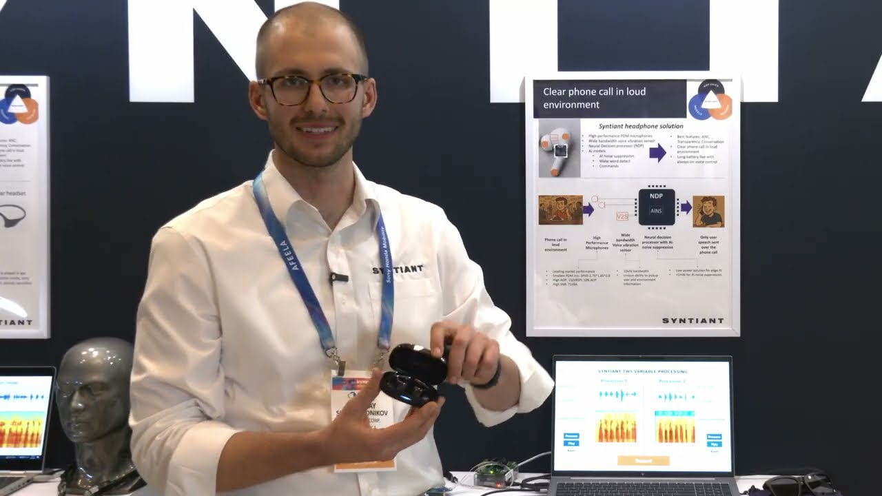 Syntiant Noise Suppression Demo at CES 2026