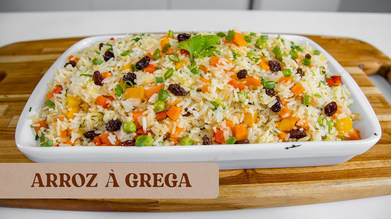 ARROZ A GREGA SUPER FÁCIL E SABOR INCRÍVEL.PARA CEIA DE NATAL.