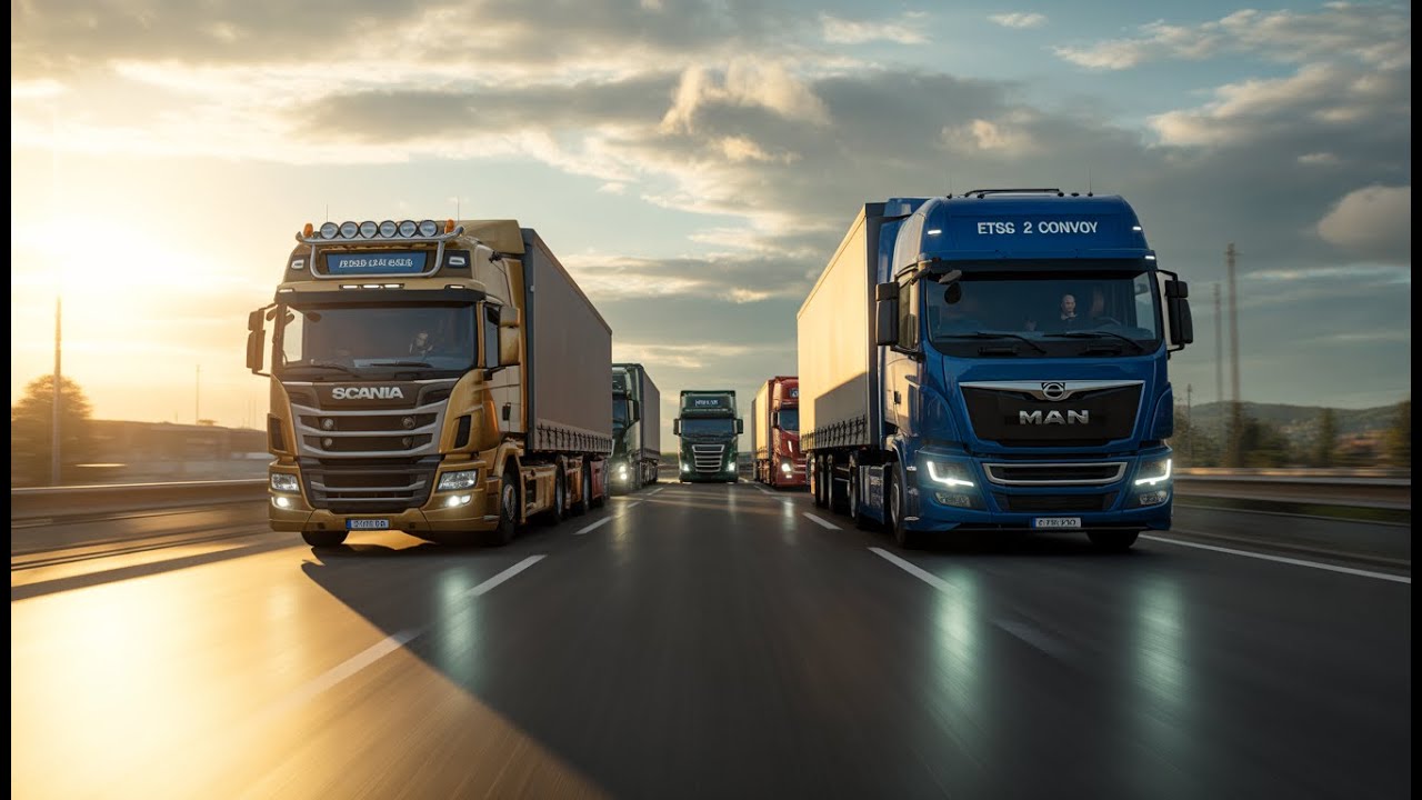 ETS 2 Convoy Live | Full Multiplayer Trucking Experience