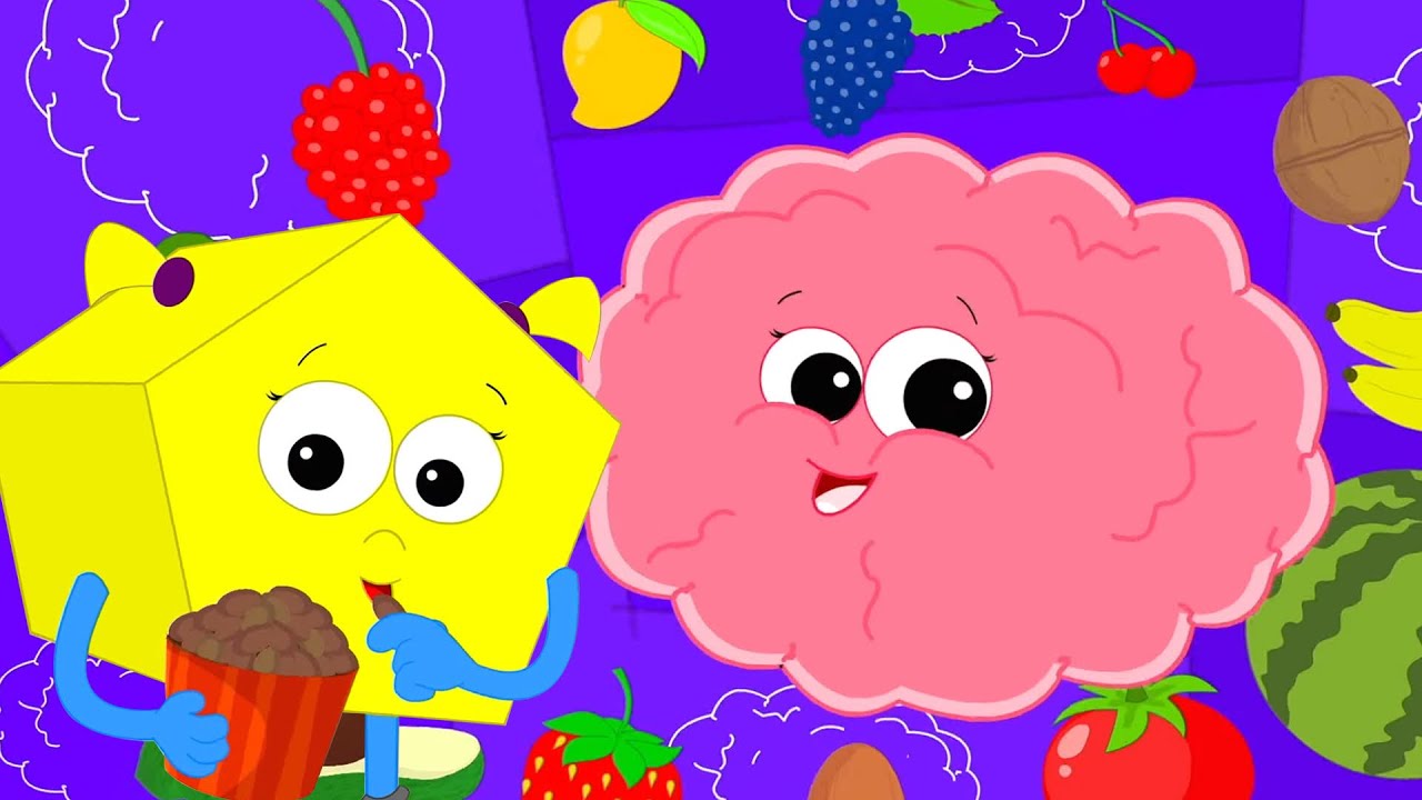 Candy For The Brain, Shapes Cartoon and Fun Rhyme for Kids
