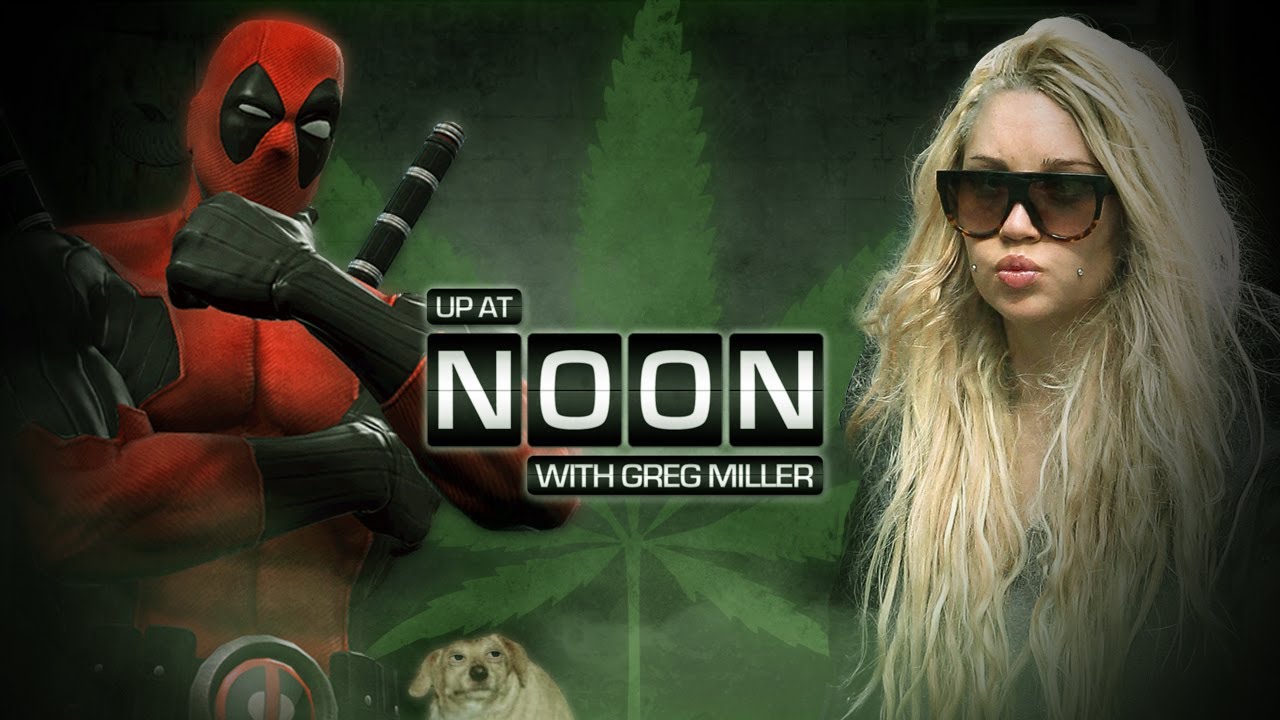 Up at Noon Teaches Amanda Bynes How to Smoke! Also Talks Deadpool! -- Up at Noon