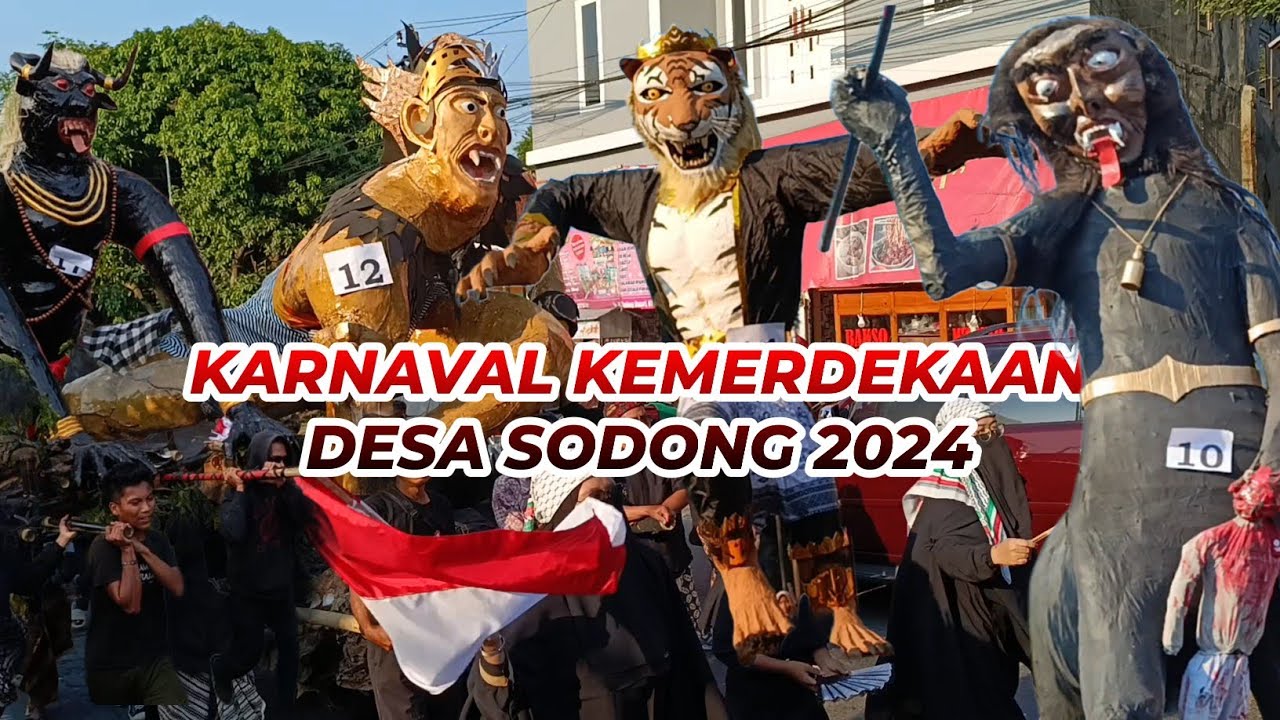 SETINGGI RUMAH!! KARNAVAL HUT RI 79 DESA SODONG BASARI 2024