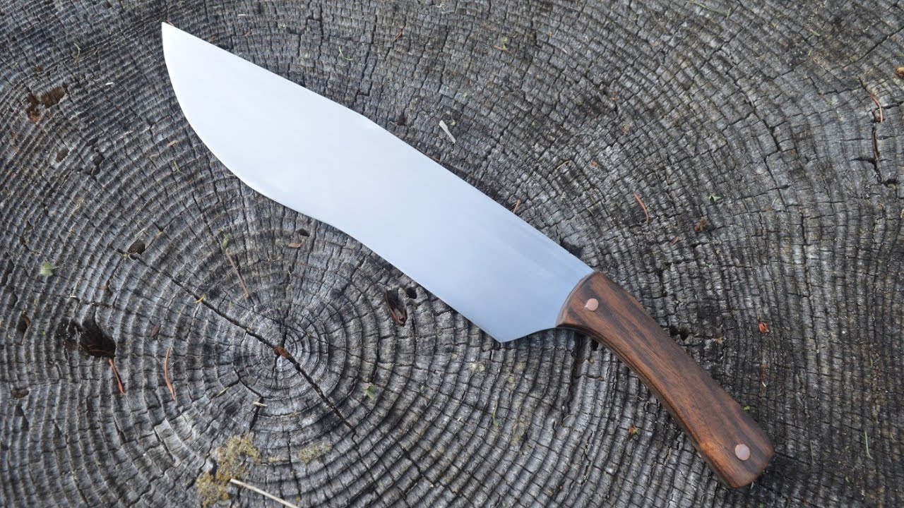 Forging A Machete From A Bed Frame!!