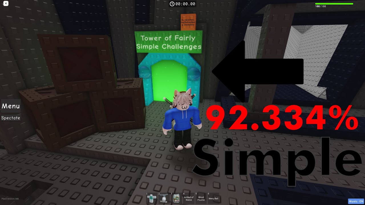 The Tower of Fairly Simple Challenges (92.334% simple)