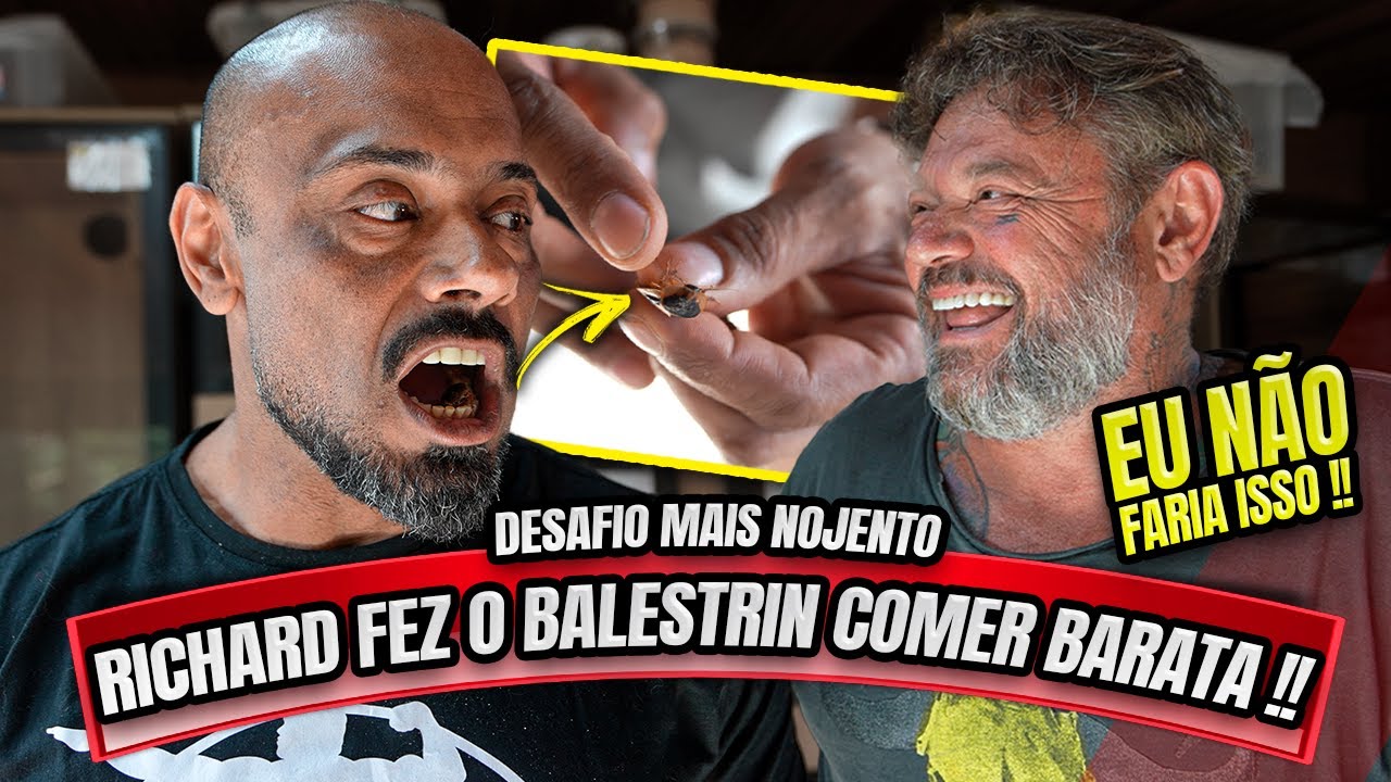 BALESTRIN TEVE QUE COMER BARATA NO DESAFIO DO RICHARD - DESAFIO MAIS NOJENTO !!