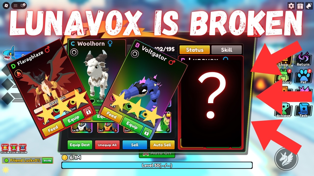 LunaVox is BROKEN!! (Catch a Monster) Showcase!!