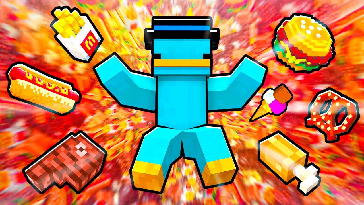 DROPPER de COMIDA EXTREMO en Minecraft! (Mapa Custom)
