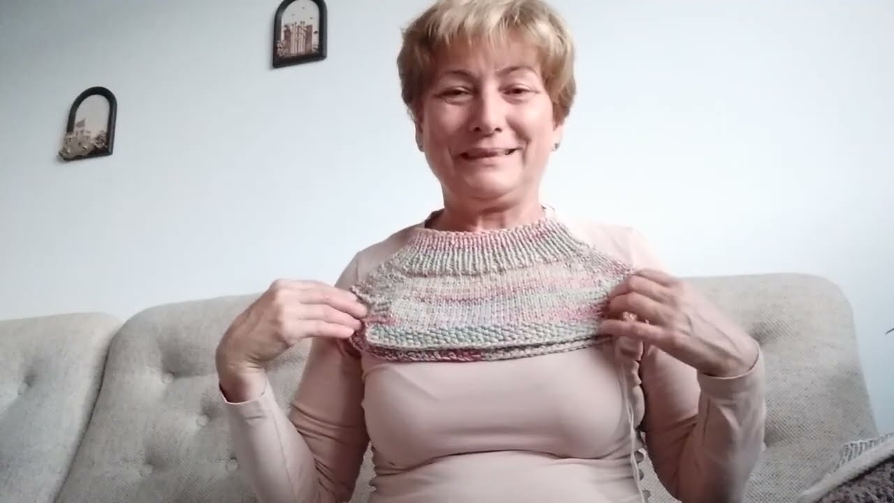 Pletené nákrčníky na spôsob raglánu :) pre začiatočníkov