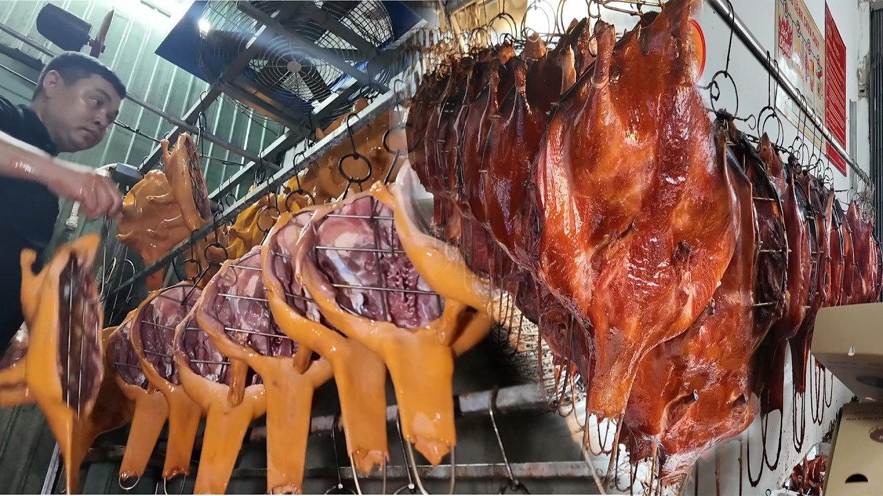 Lần Đầu Xem Quy Trình làm Ra Con Vịt Quay Tỳ Bà Da Giòn Nóng Hổi Ăn Tại Chỗ