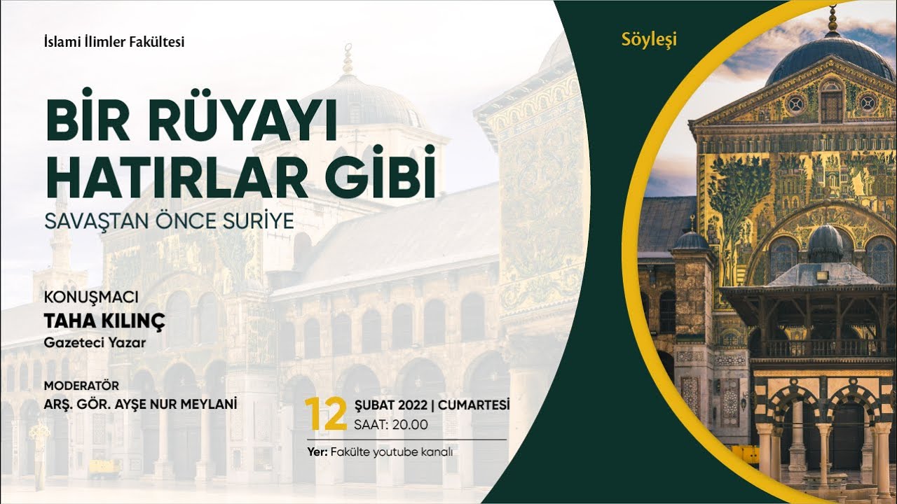 Bir Rüyayı Hatırlar Gibi – Savaştan Önce Suriye (Taha Kılınç)