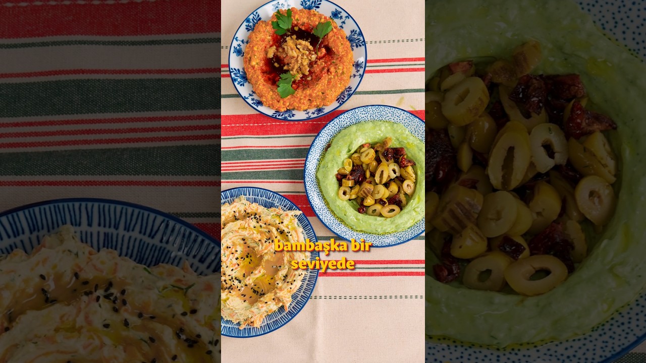 15 Dakikada Hazır! 3 M&Uuml;THİŞ MEZE 🤩 #yemekcom #mezetarifleri #meze&ccedil;eşitleri