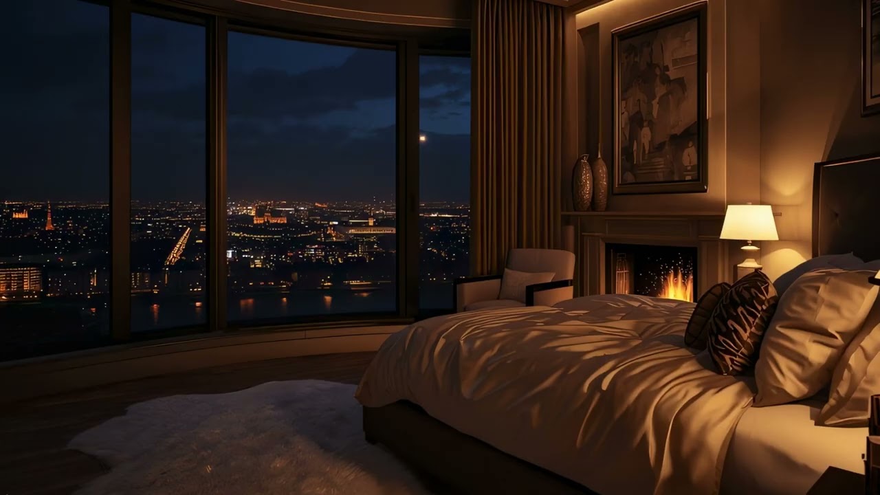 Cozy Night Fireplace 🔥 Gentle Crackling Fire | 2 Hours