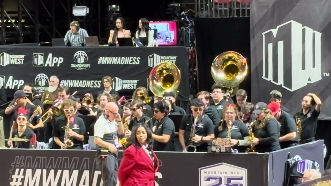 2024 Mountain West Basketball Tournament featuring the San Diego State University Pep Band.