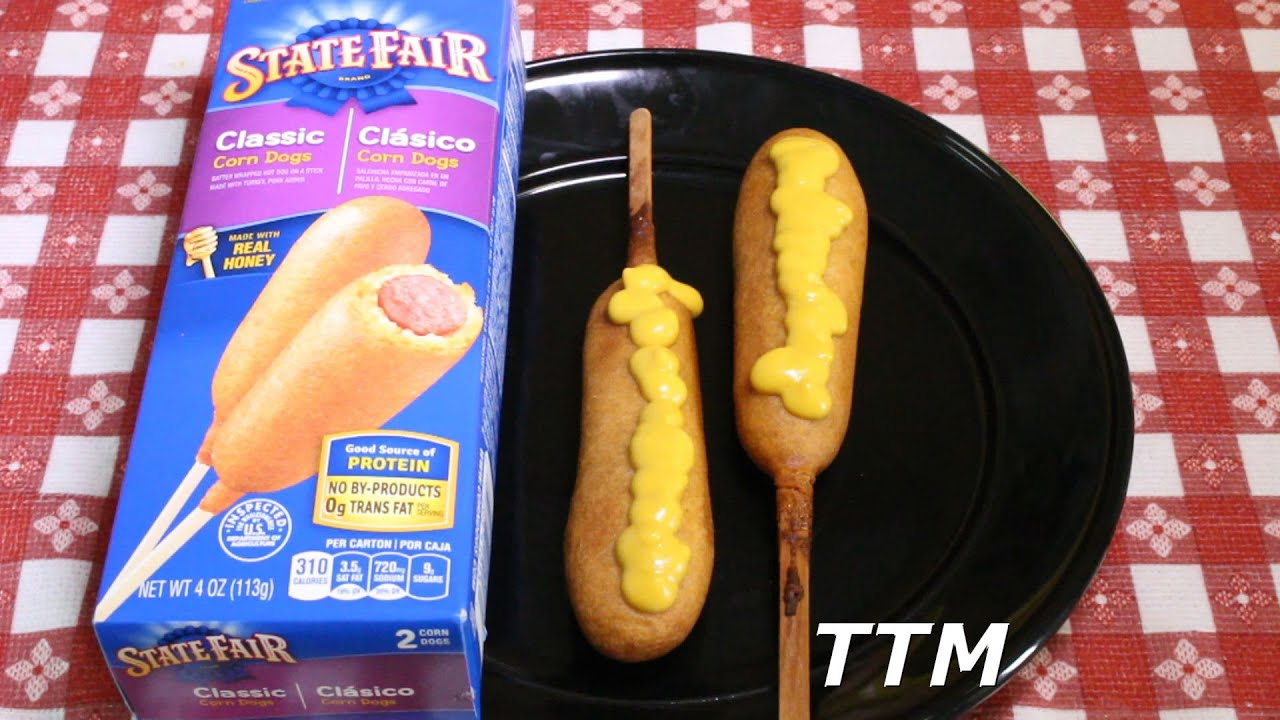 Dollar Tree State Fair Corn Dogs Review and Taste Test~Toaster Oven Hot Dog on a Stick