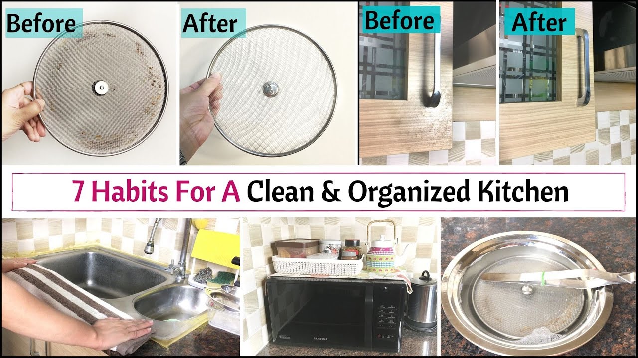 7 Everyday Habits For A Clean And Organized Kitchen | Kitchen Cleaning Tips | Her Fab Way