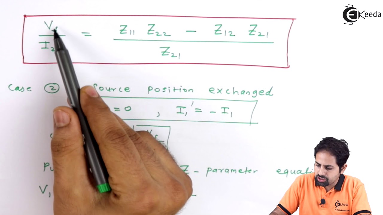 Condition for Reciprocity and Symmetry For Z Parameters