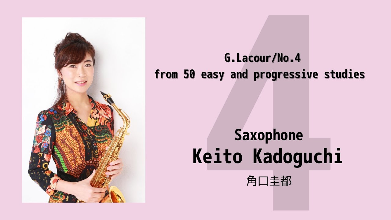 No.4 from G.LACOUR / 50 easy and progressive studies ラクール　50の練習曲より4番
