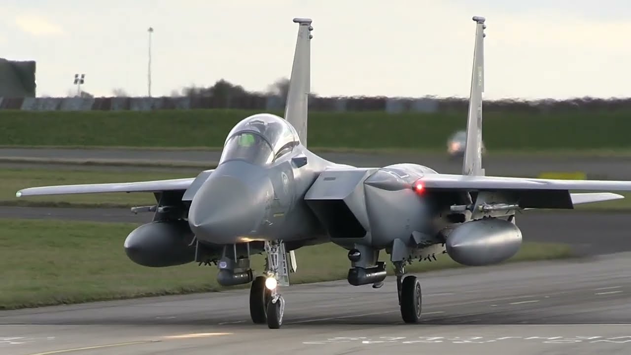 Saudi F-15's, Turkish F-16's & French Rafales at Waddington on Tue 25th Feb 2025