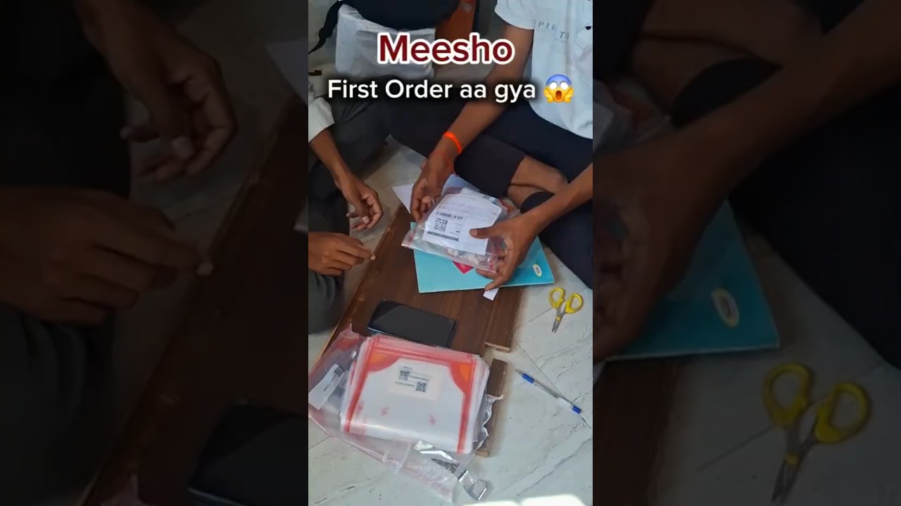 ! My First Meesho Order!🥳#first #order #business #ecommerce  #ytshorts  #vlogvideo #motivation