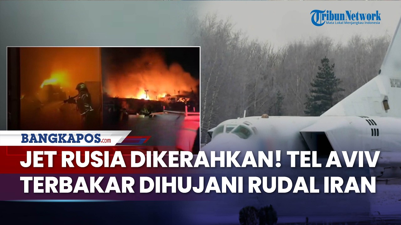 Rusia Kerahkan Pesawat Nuklir, Tel Aviv Terbakar & Meledak Dihujani Rudal Iran! Iron Dome Jebol